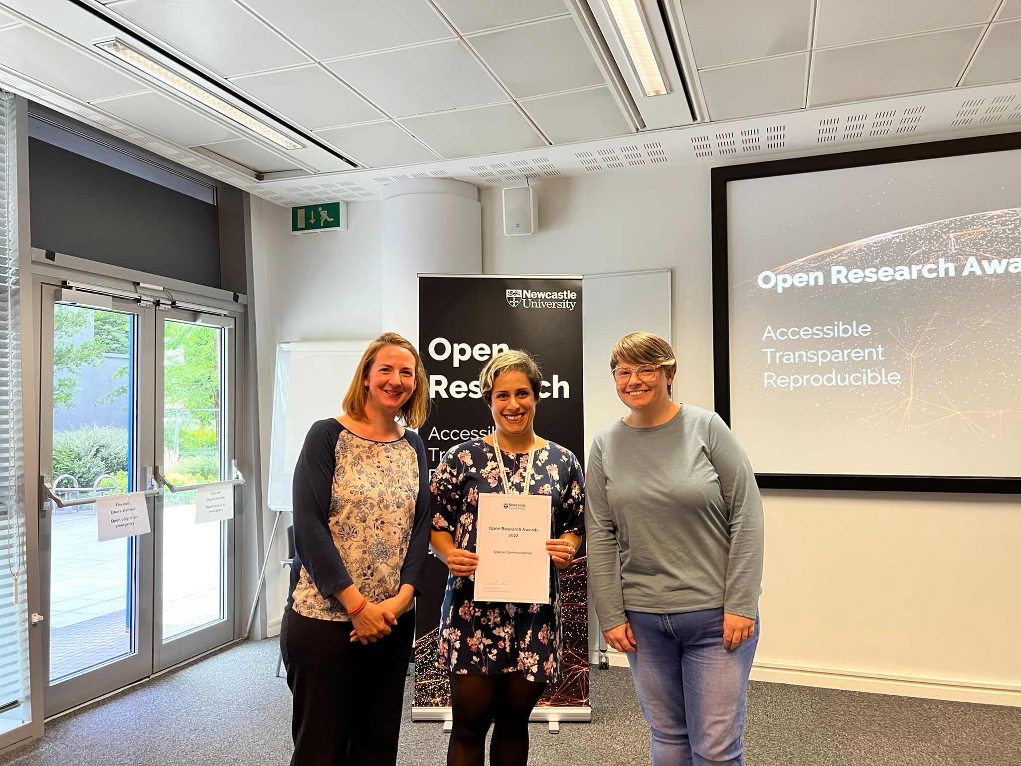 Open Research Award Special Commendations